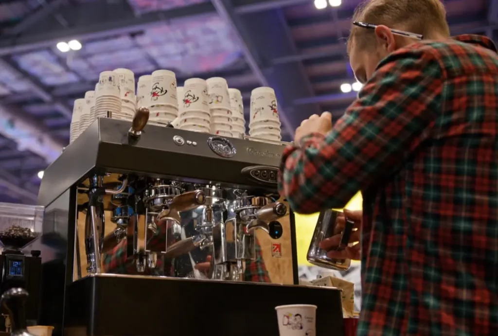 Barista Making a Coffee