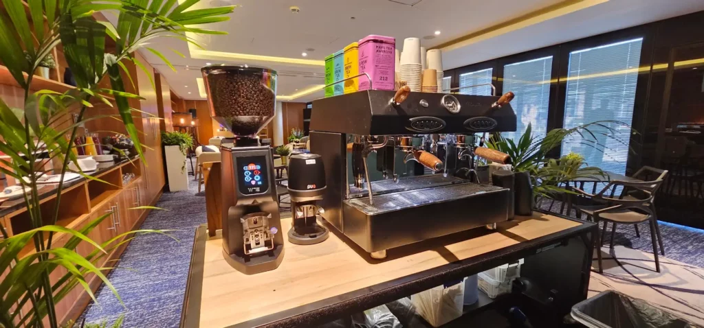 commercial-grade coffee machine