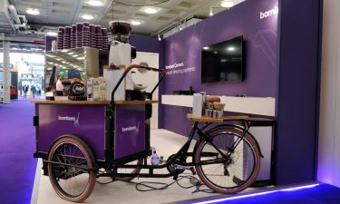Exhibition coffee setup on one of our bikes